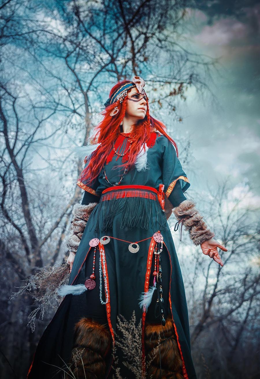 Girls in Slavic costumes underwear in Izmir